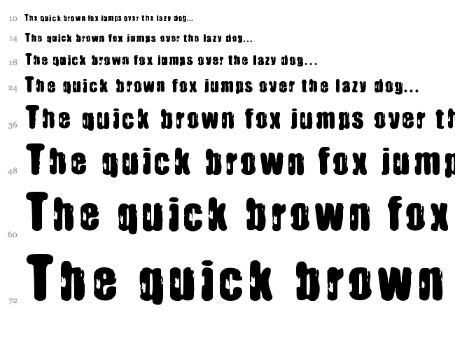 Immoral Pact font waterfall